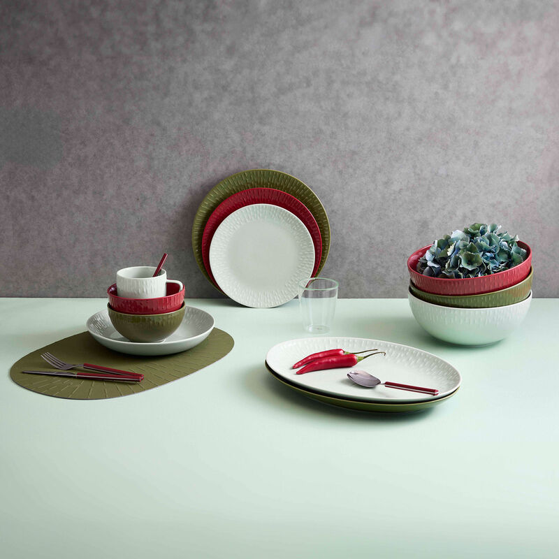 Confetti desserttallerken 21 cm, pistachio