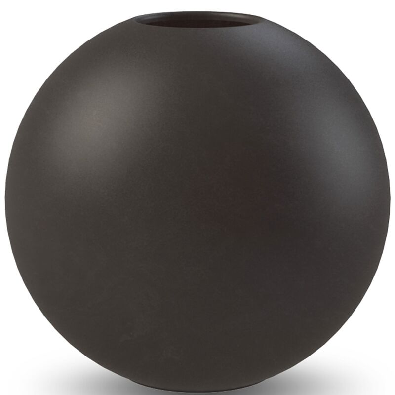 Ball vase, 20 cm, black