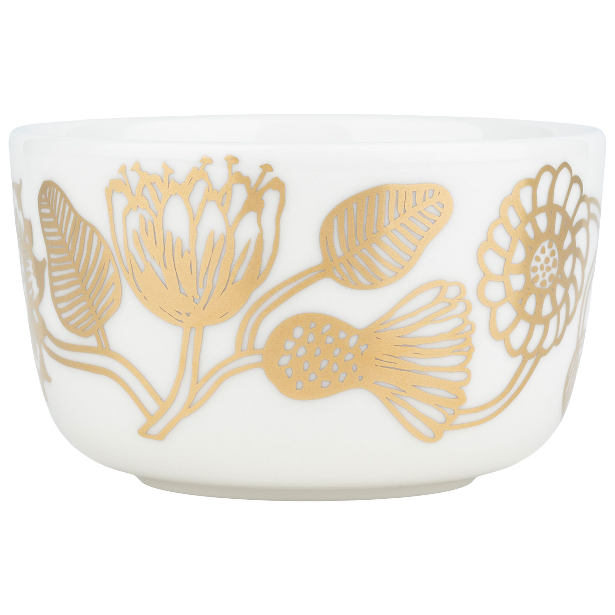 Marimekko Tiara Skål 2,5 dl, hvid/guld