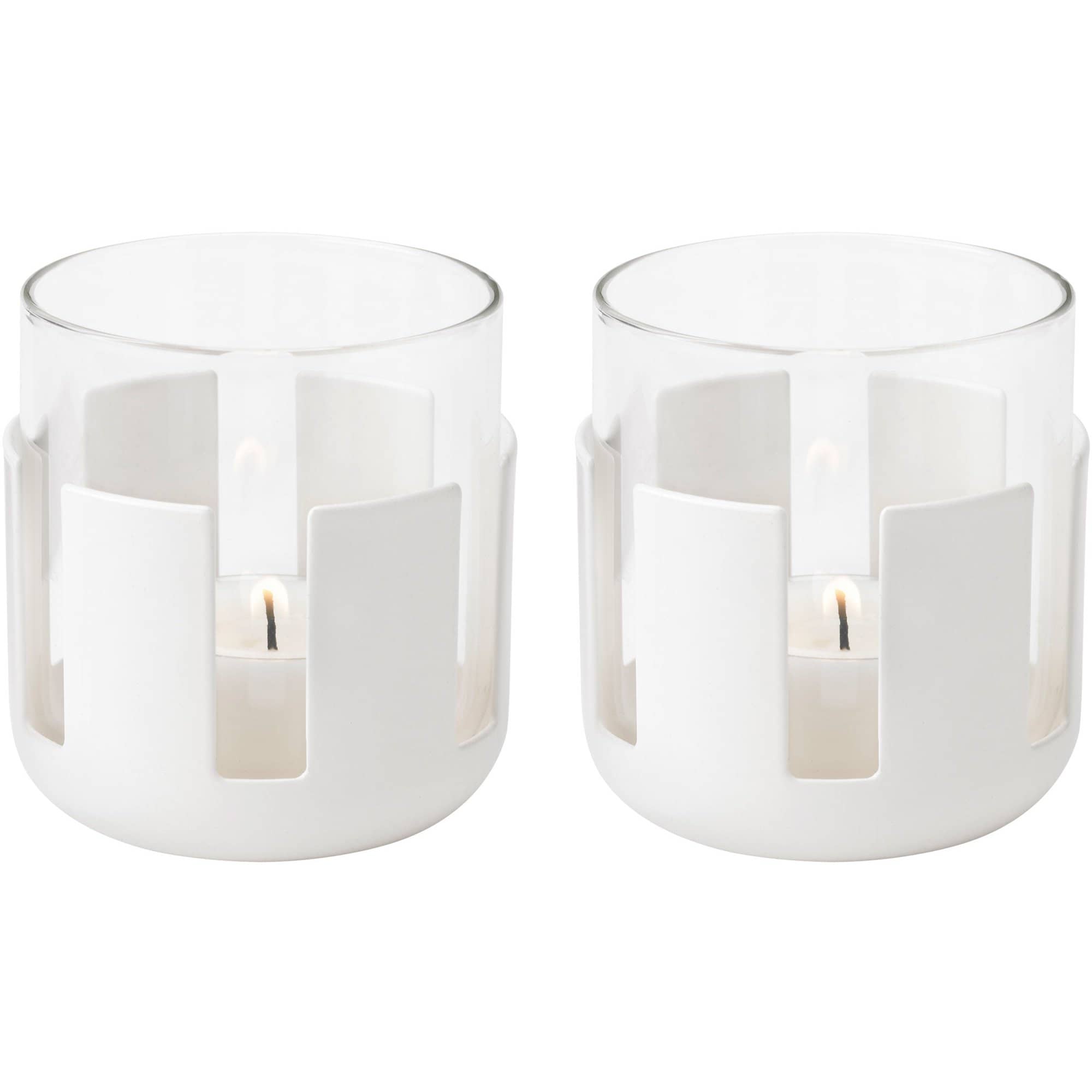 Produktfoto för Stelton Luna ljuslykta 2-pack, 7 cm, soft white