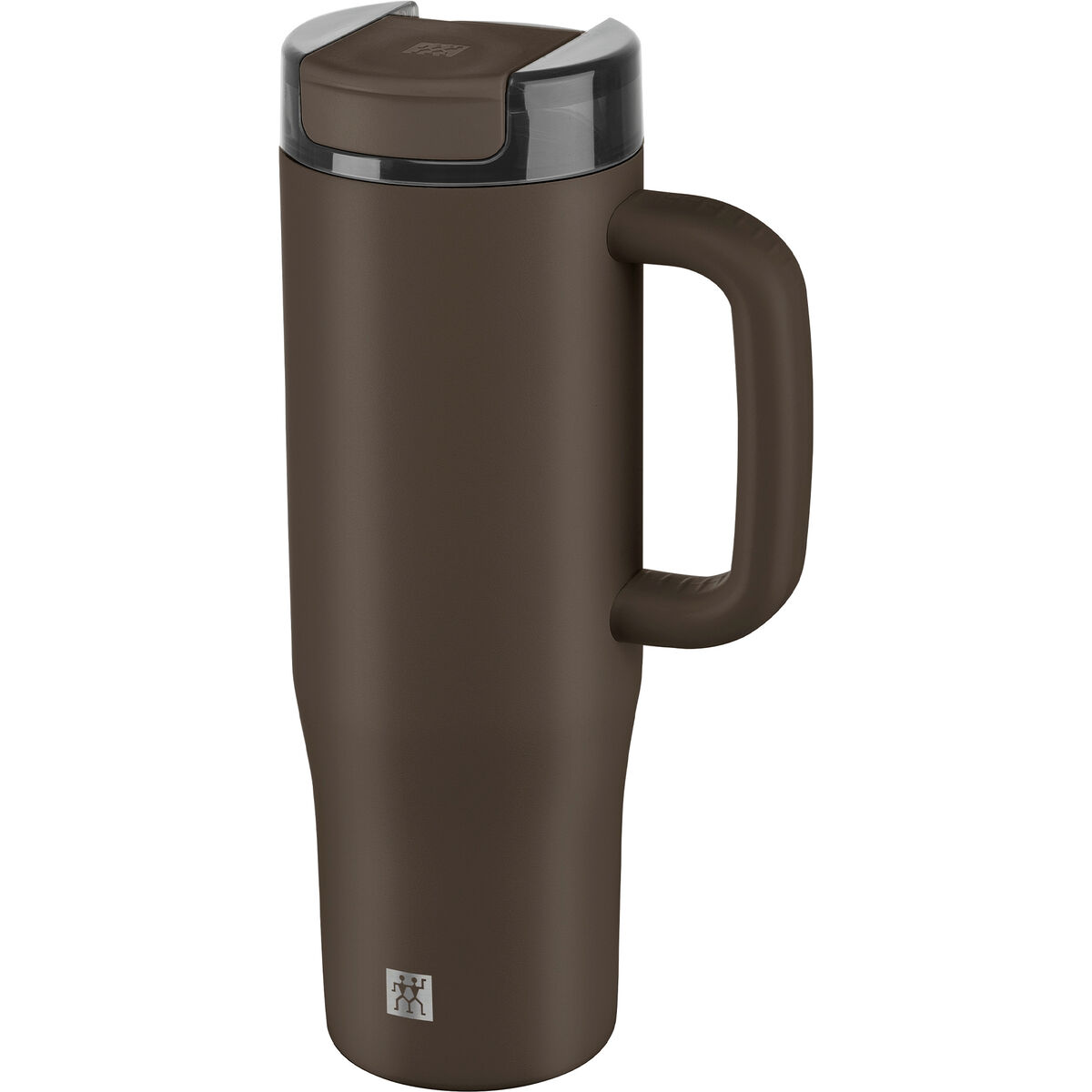 Thermo Plus termosmugg med sugrör 900 ml, chokladgrå