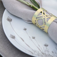 Linen asjett 21 cm, linblomst