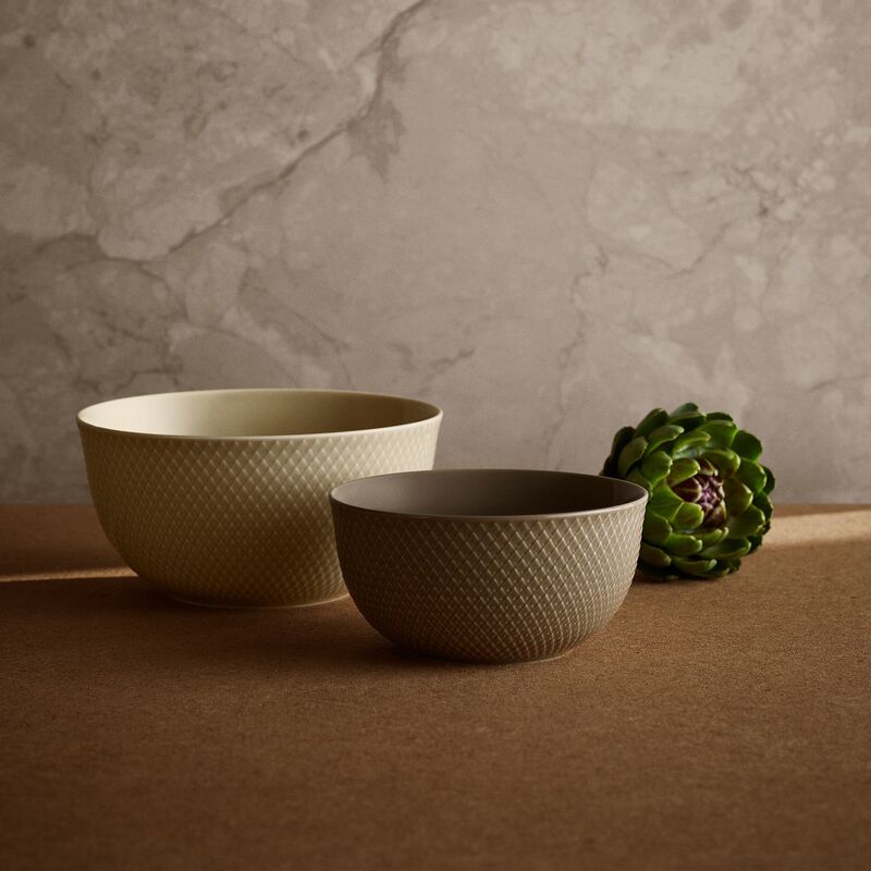 Rhombe Earth tarjoilukulho 22 cm, marmori