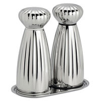 Robert Welch Palm Salt- og peberkværn med bakke 17 cm, rustfrit stål