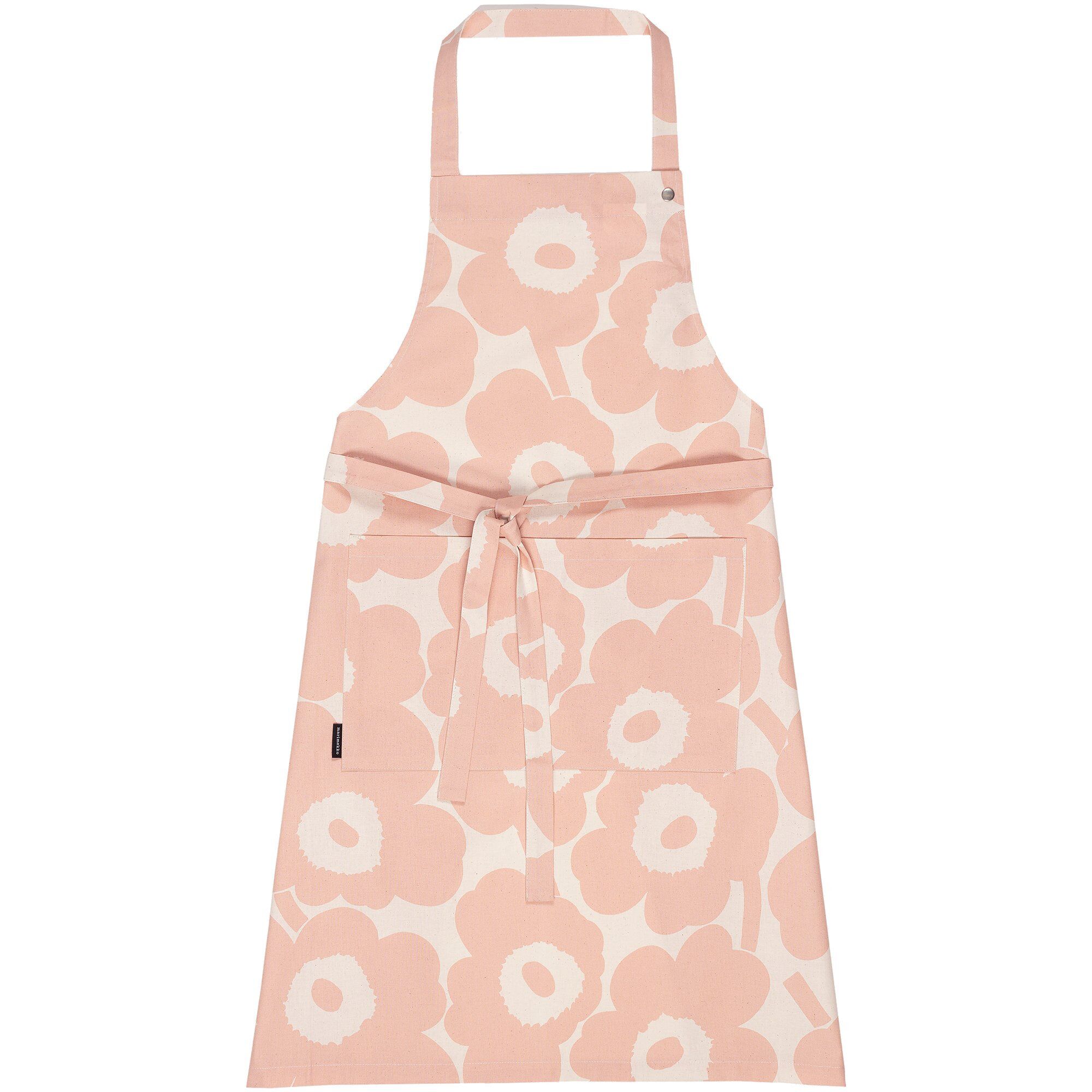 Marimekko Pieni Unikko förkläde, cotton peach