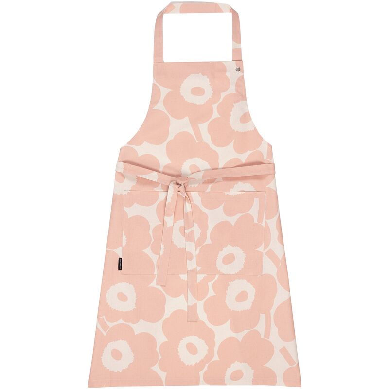 Pieni Unikko förkläde, cotton peach