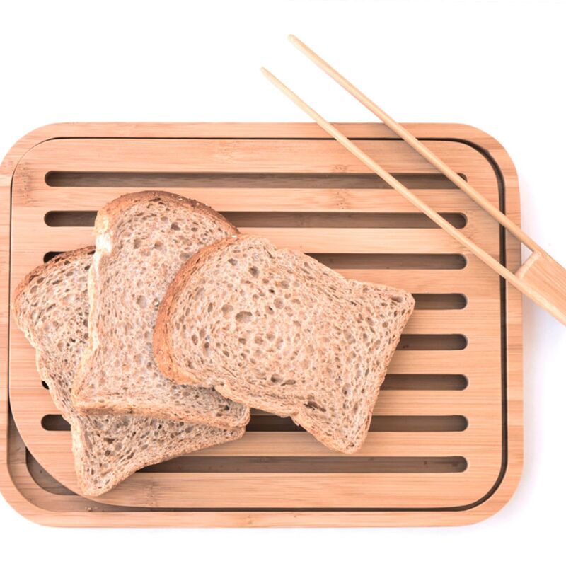 Skjærebrett med tang, bambus