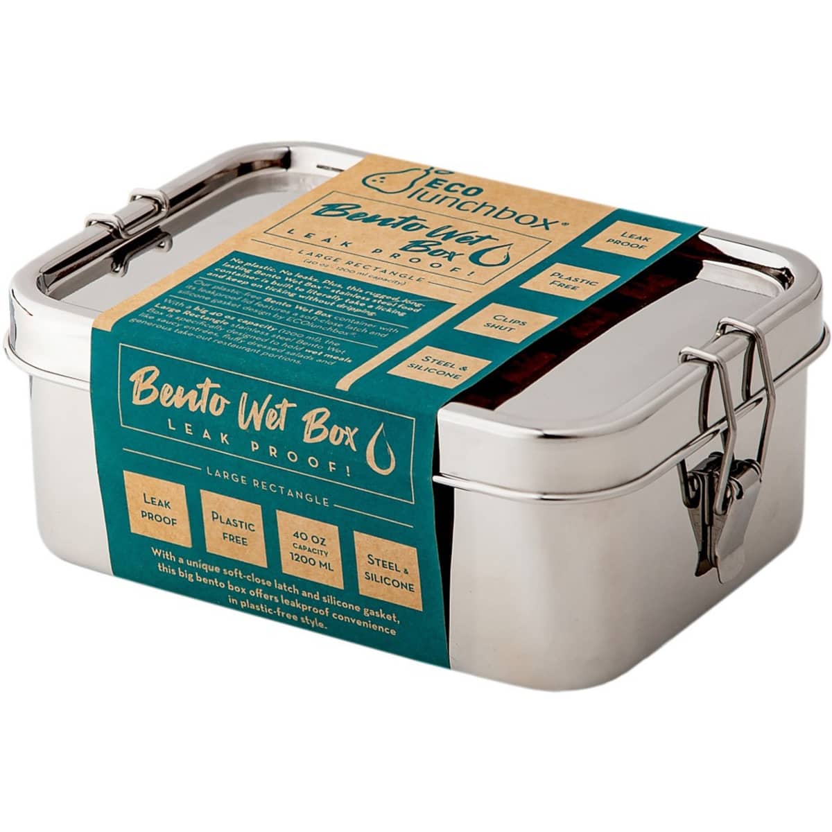 Bento Wet Box matboks, rektangulær