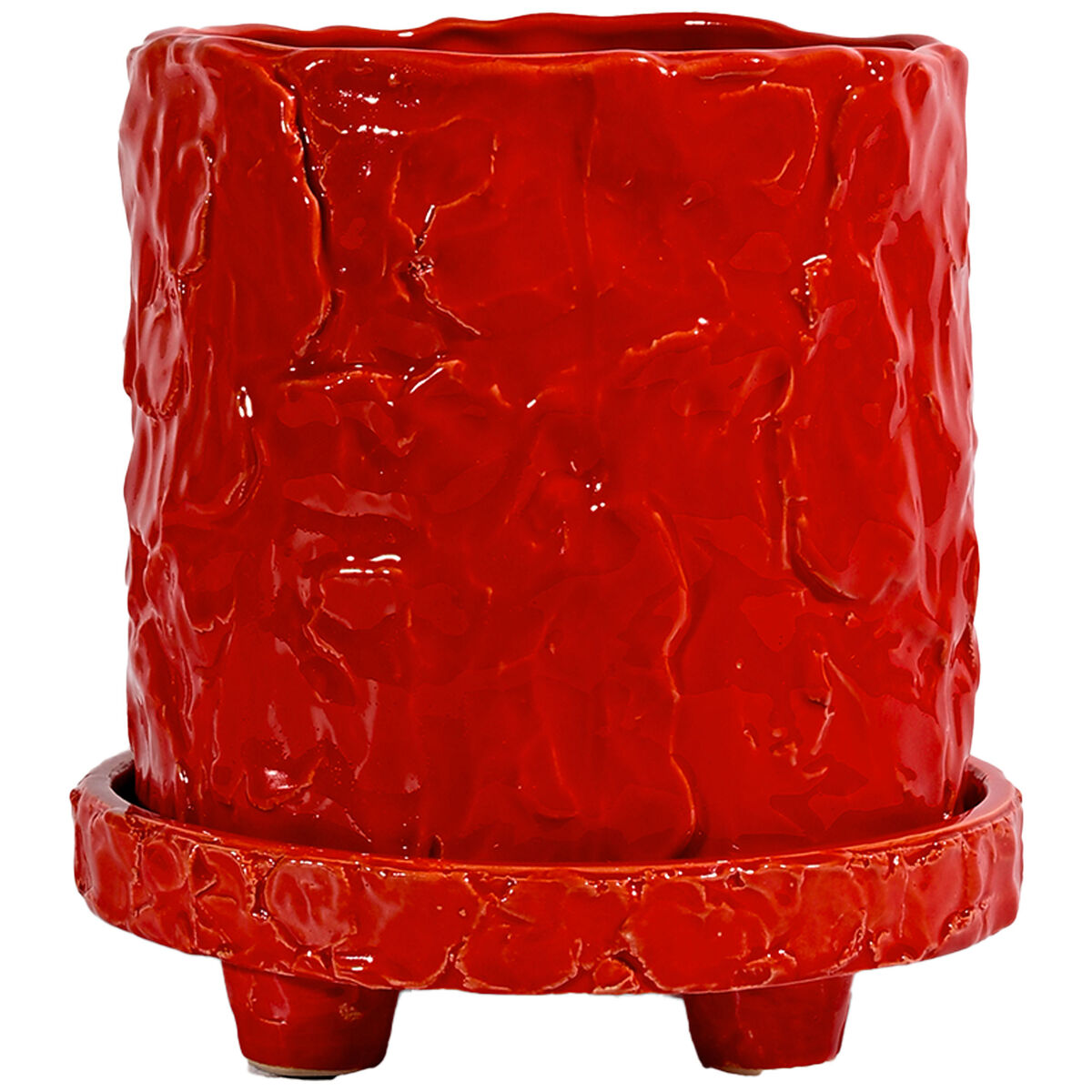 Muddy S kruka 17,5 x 18 cm, röd