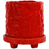 Muddy S kruka 17,5 x 18 cm, röd