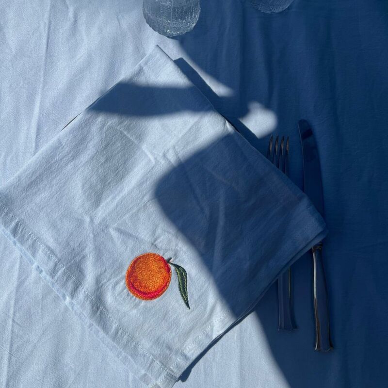 Appelsinservietter 40x40 cm 4-pakning