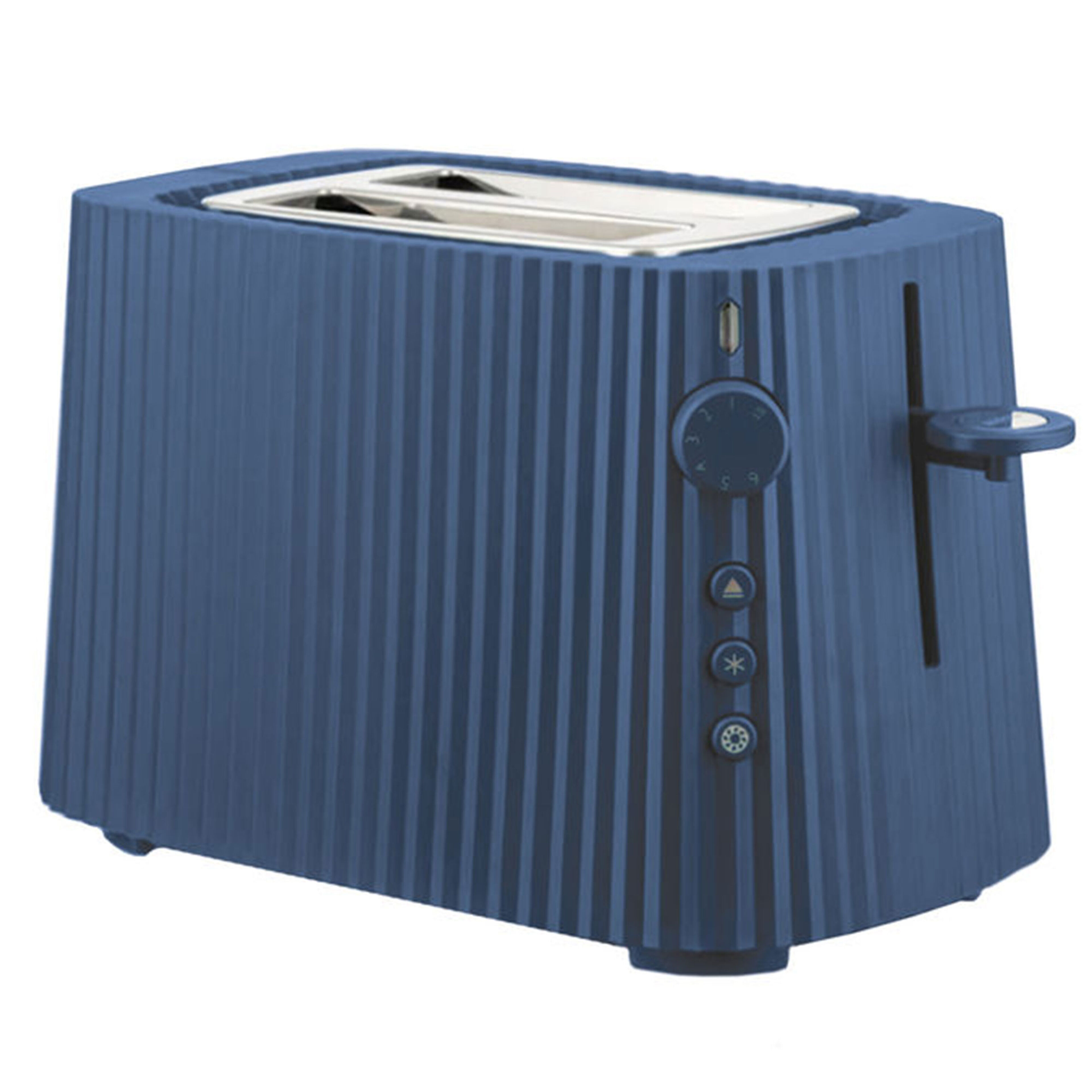 Plissé brödrost, blå