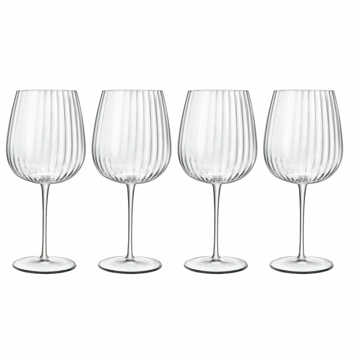 Luigi Bormioli Optica Burgundy ginglass 4-pakning