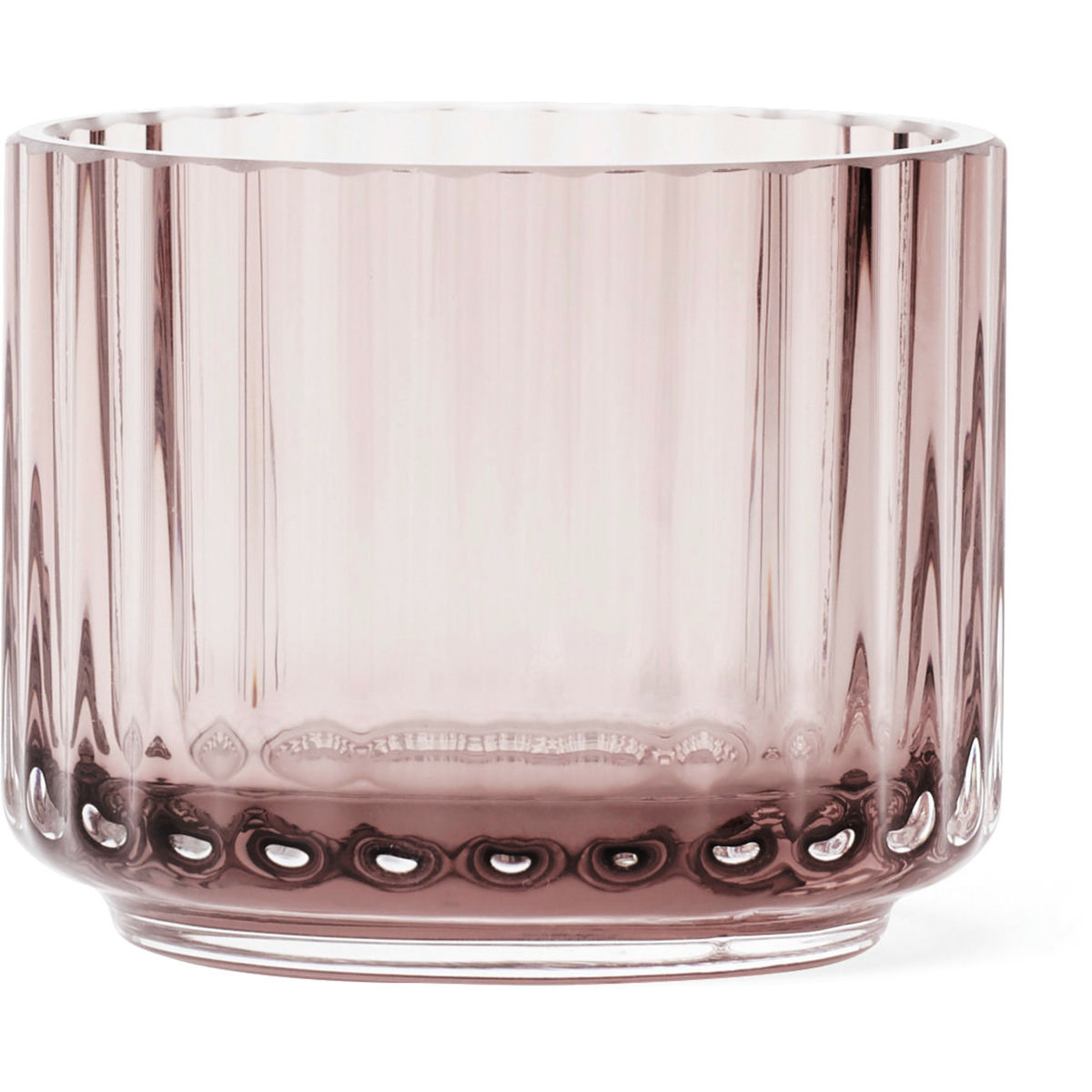 Ljuslykta, glas liten, burgundy
