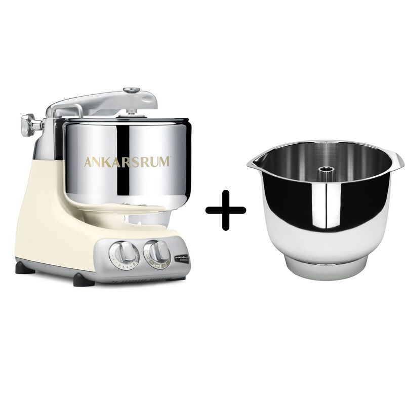 AKM 6230 köksmaskin + Assistent Original vispskål, light creme