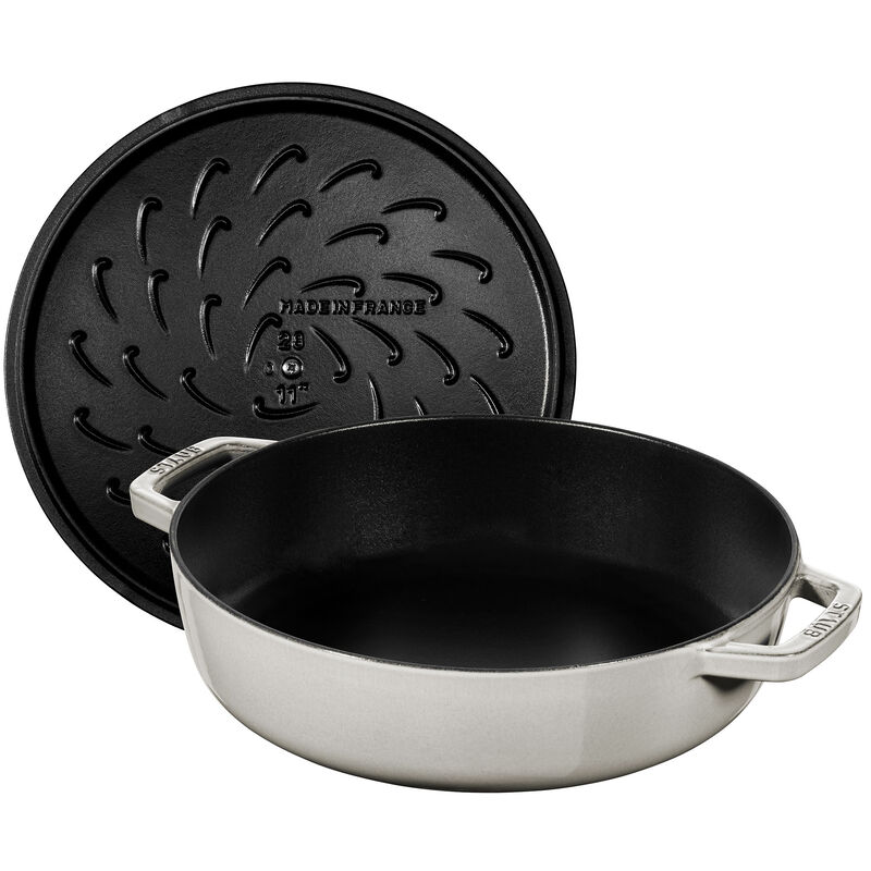 Chistera sautesepannu valuraudasta 28 cm, valkoinen tryffeli