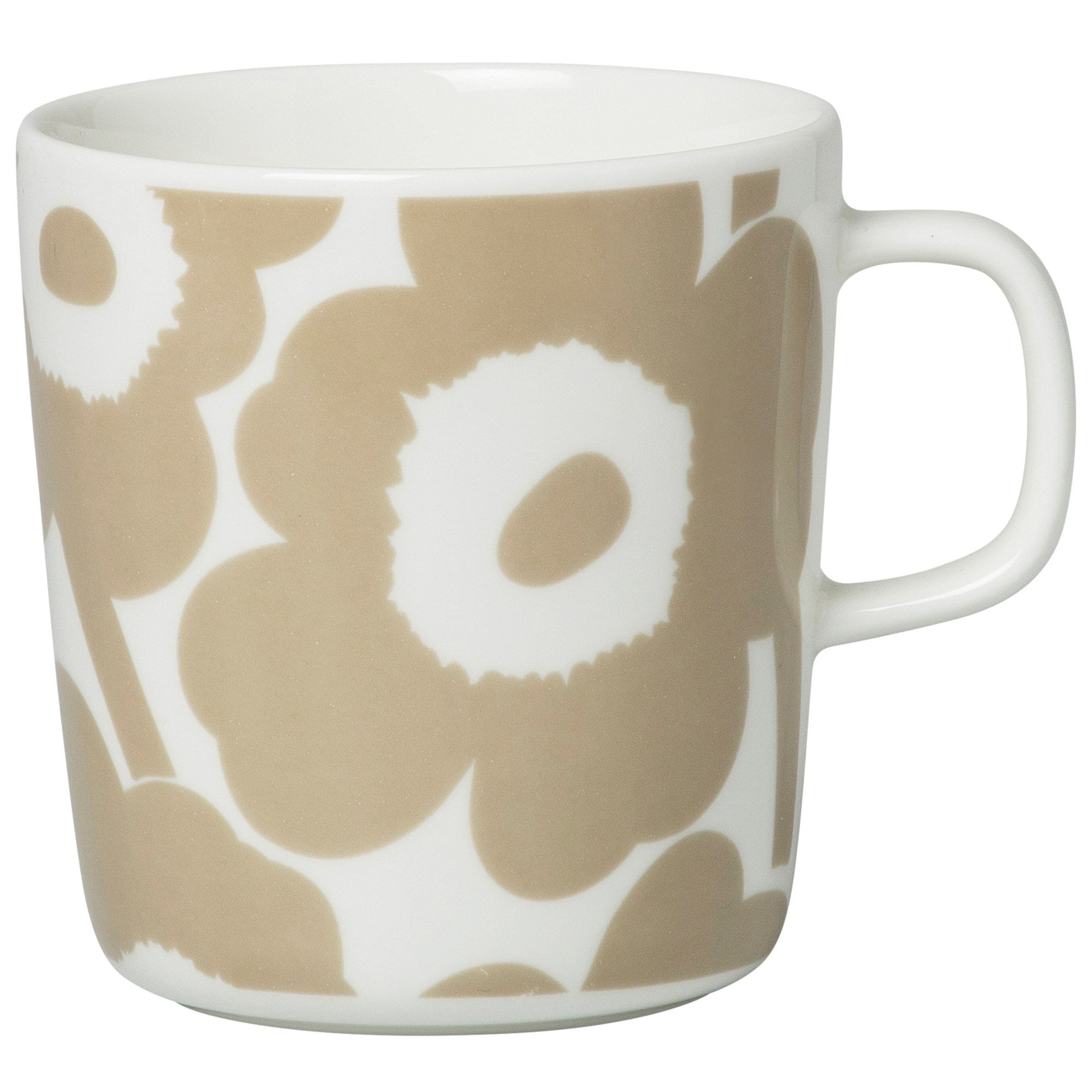 OIVA mugg 4 dl, unikko/beige