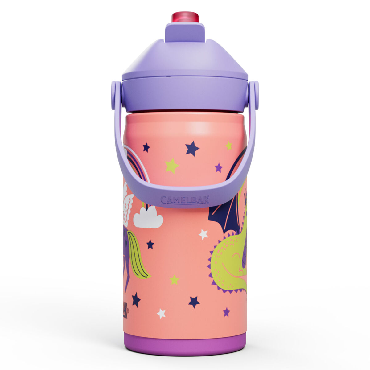 Thrive Flip Straw Kids vesipullo 0,35 litraa, Taikapäätön.