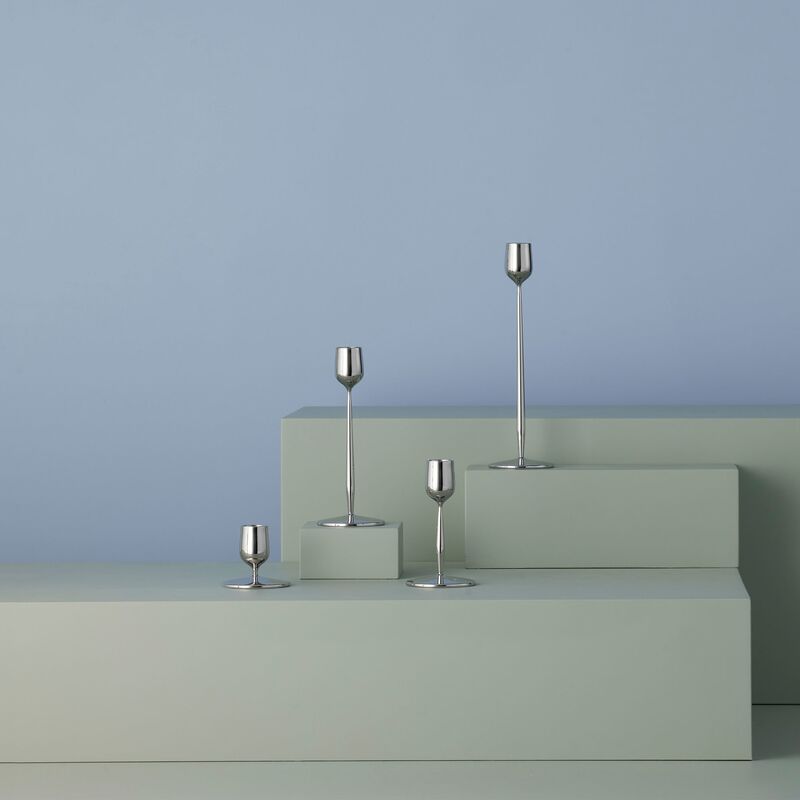 Dorotea lysestake 7x5,5 cm, blank stål