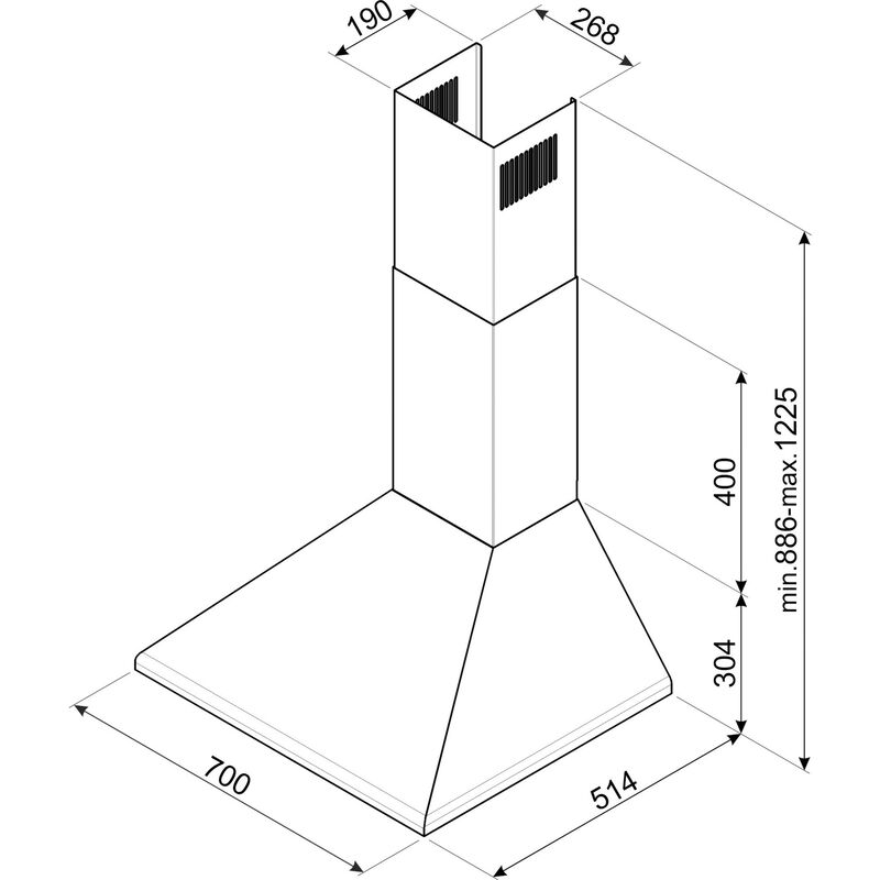 KSED75XE Kjøkkenvifte