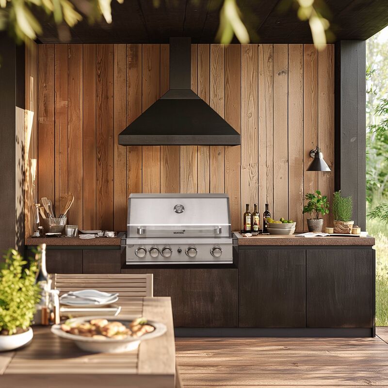 Innebygd grill for gass Pearl 4 built-in