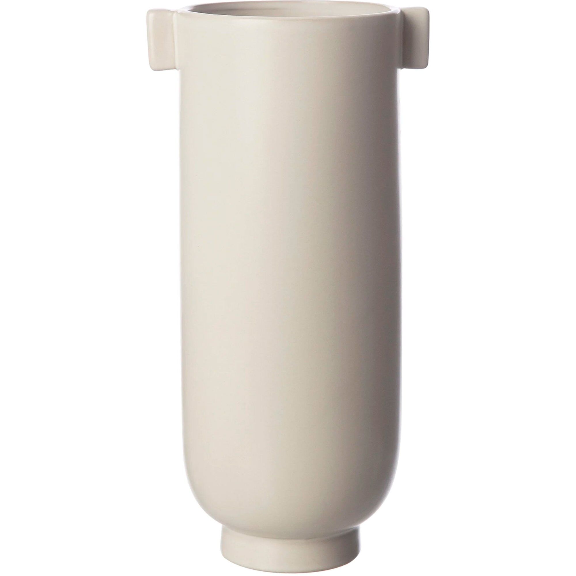 ERNST Ernst vase med hank 28 cm Hvit sand