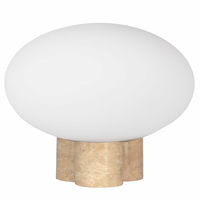 Mammut bordlampe, 28 cm, travertin