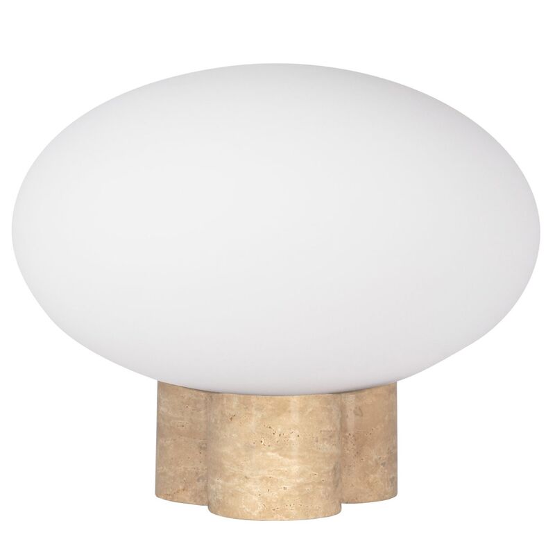 Mammut pöytälamppu, 28 cm, travertiini