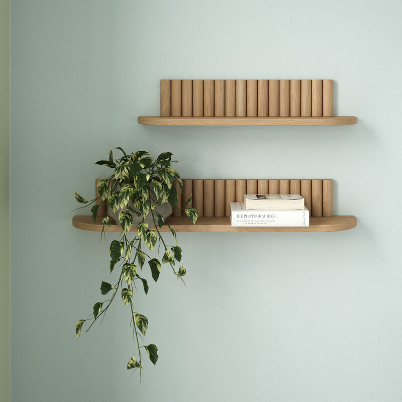 Pillar hylle small 60 × 15 cm, eik