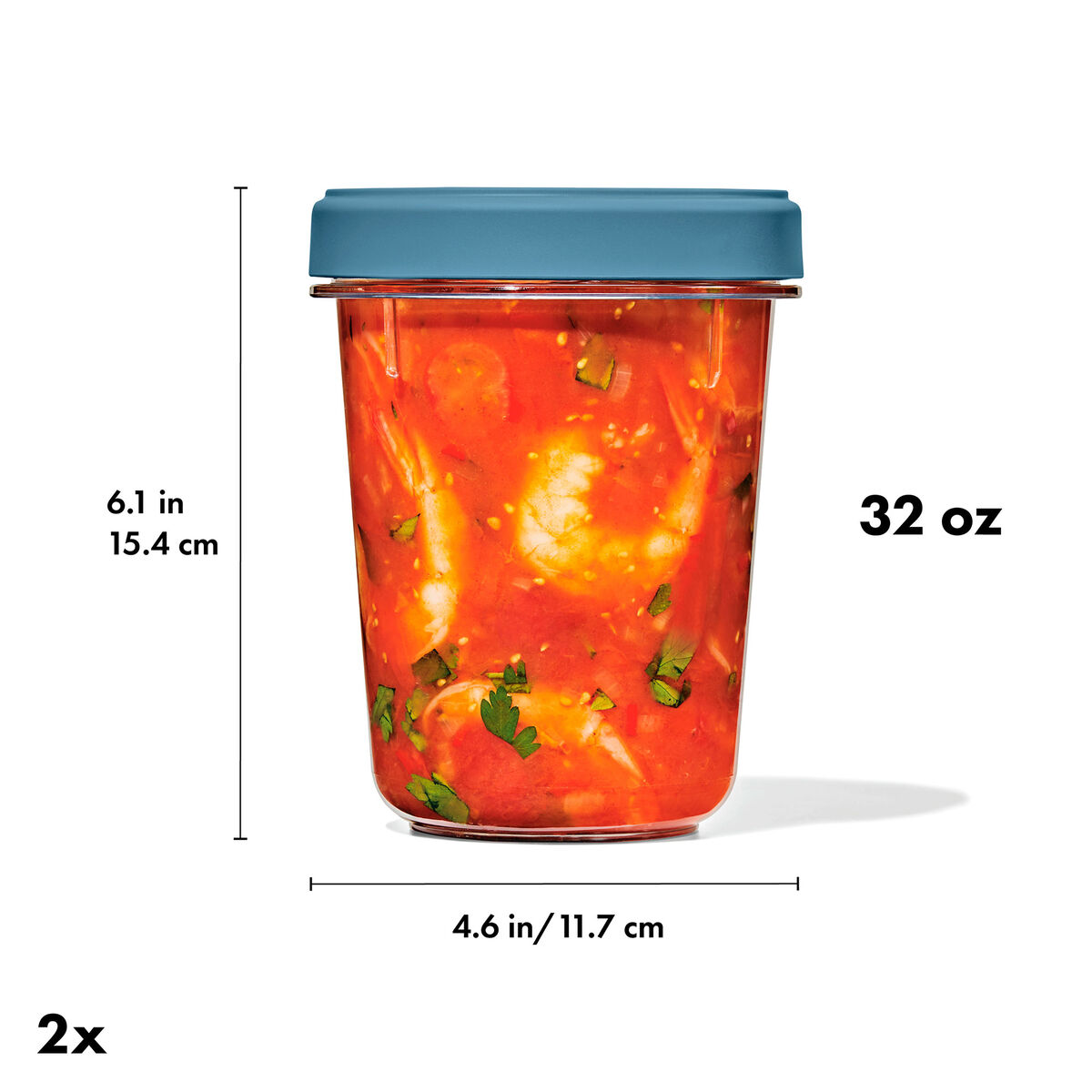 OXO Twist & Stack Container 2-pak 946 ml