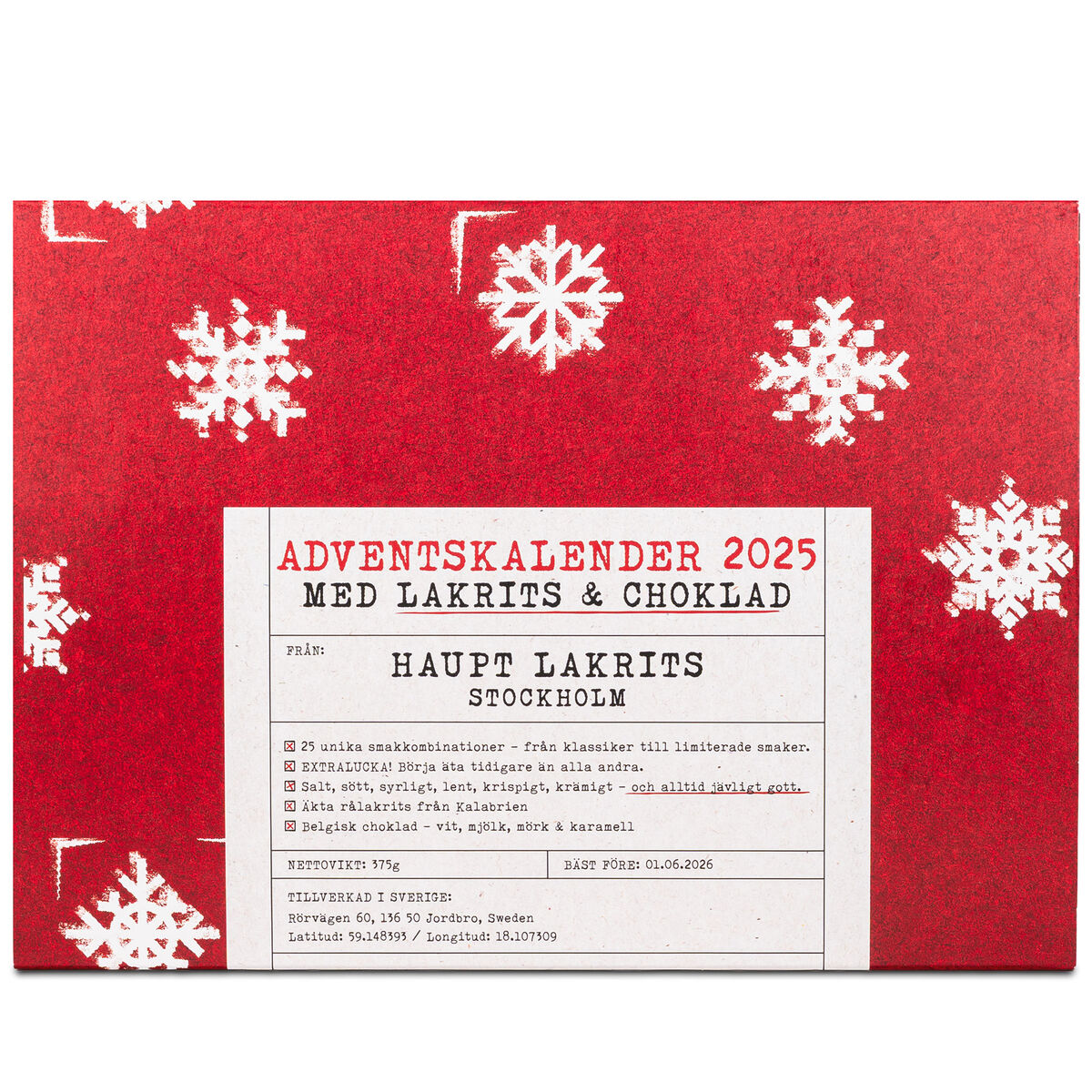 Haupt Lakrits Julkalender 2025