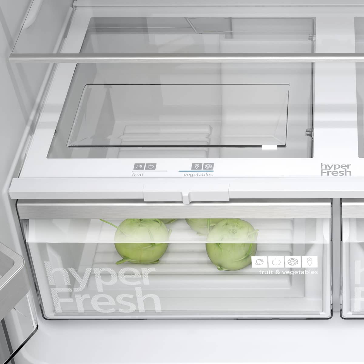 KF96NVPEA iQ300 iQ300 fristående kyl och frys 183x91 cm, borstat stål