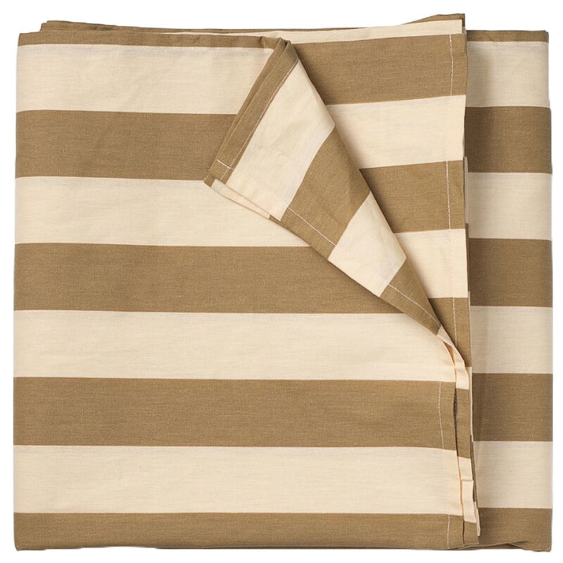 Simona bordsduk 145x145 cm, grön/gul