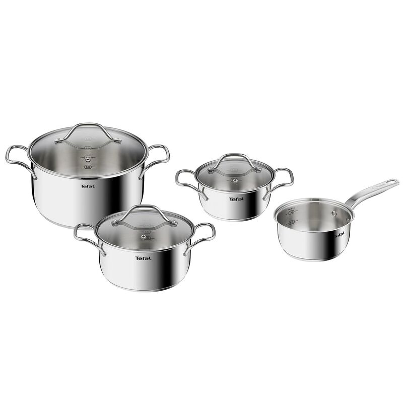 Intuition grytset i rostfritt stål, 7 delar