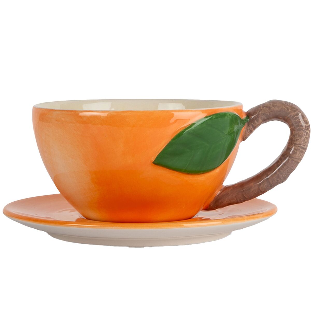 Byon Kopp med underkop, fersken