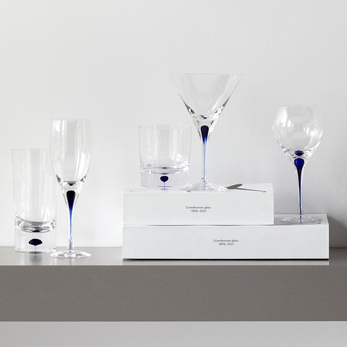 Intermezzo Blå Whiskyglas, 40 cl.