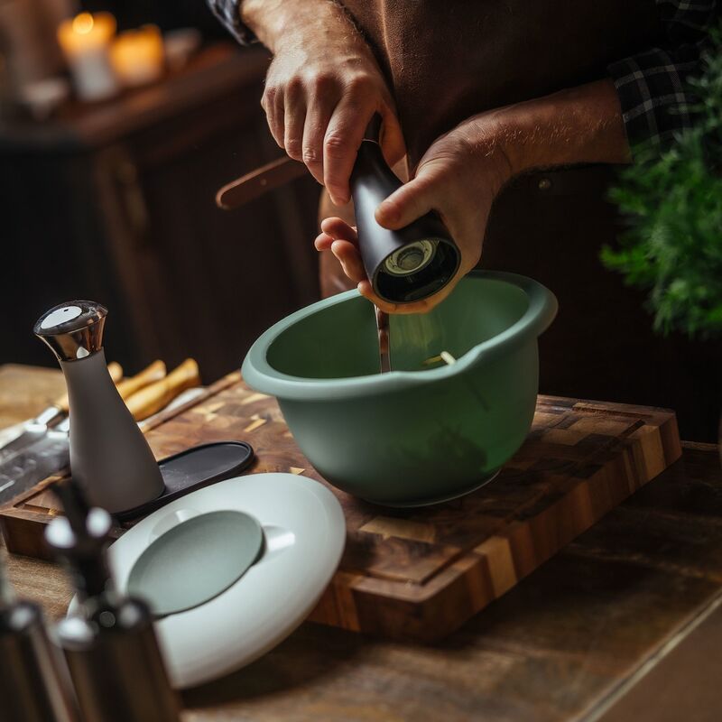Røreskål 2,5 liter, mint/hvid