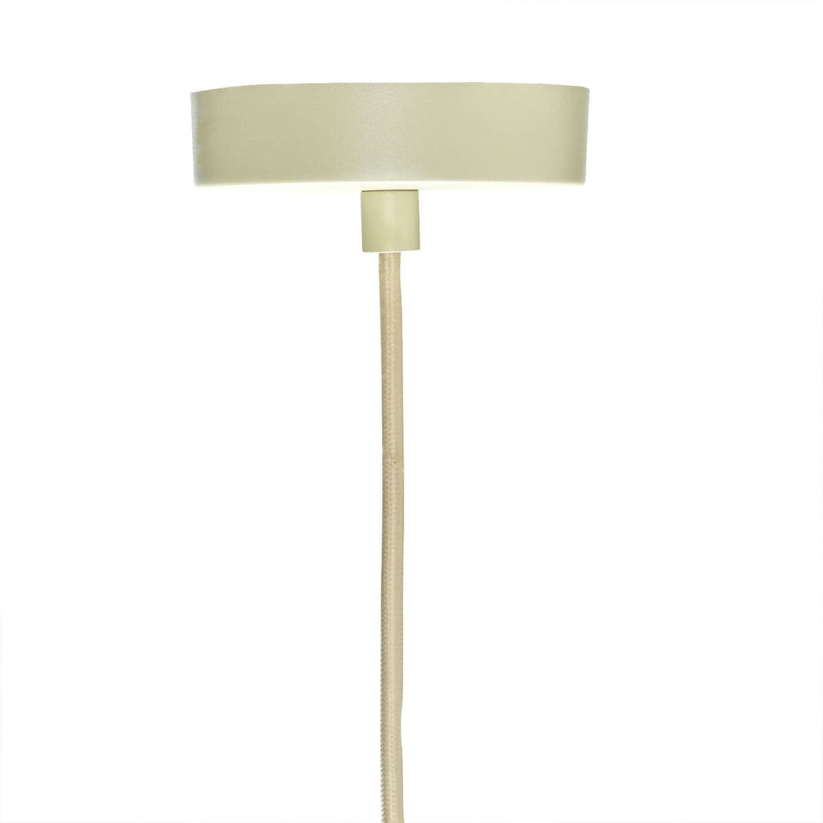 Solid taklampe 44 cm, sand/hvit
