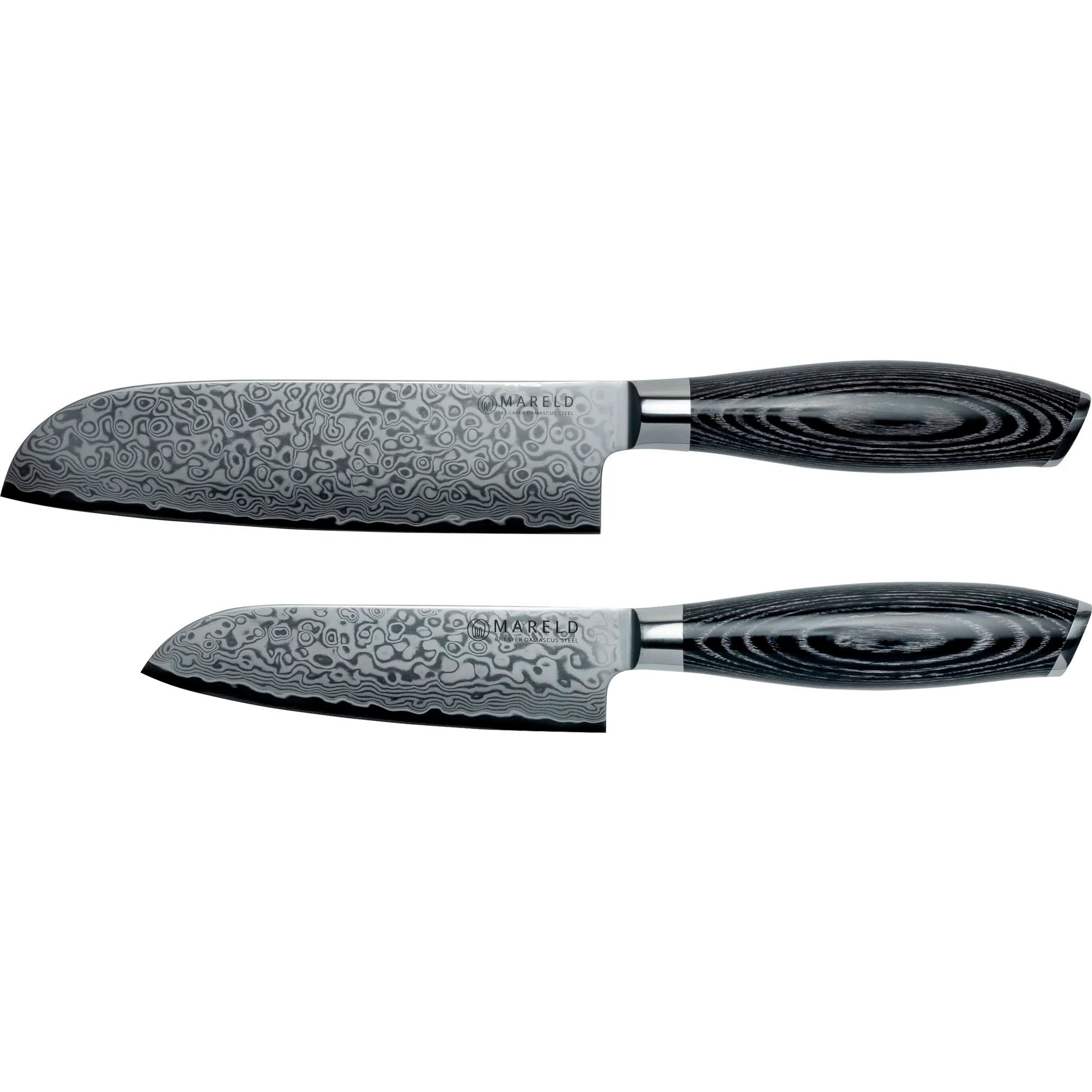 Akio Knivset, 2 knivar, svart