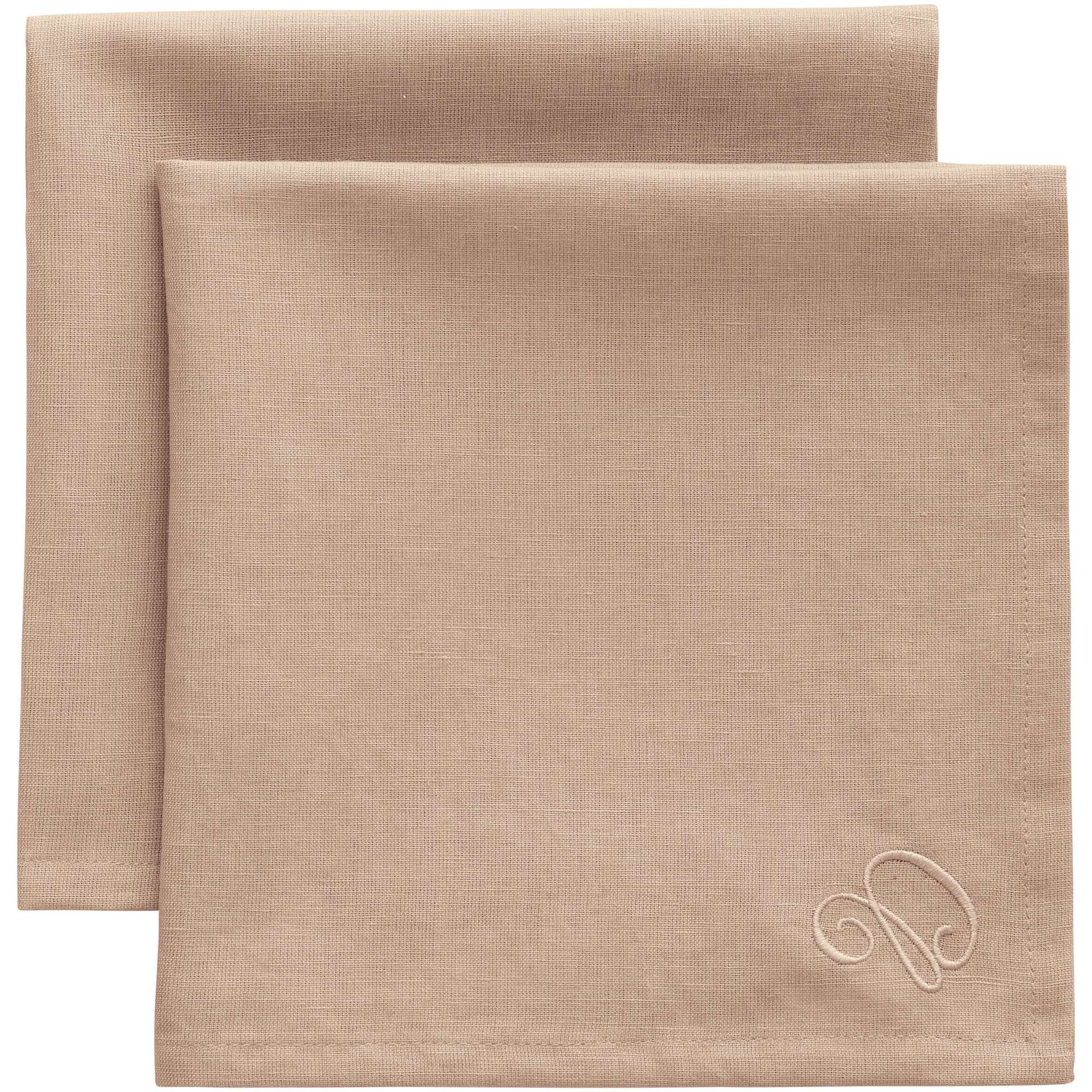 Decotique Sienna hørserviet 45 × 45 cm 2-pak, taupe