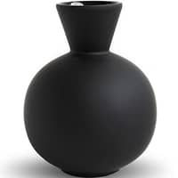 Trumpet vas, 16 cm, black