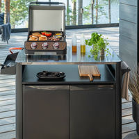 Grillbord, svart