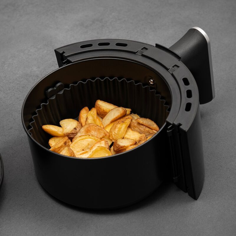 Silikoneform til airfryer 21,5x17,5 cm, sort