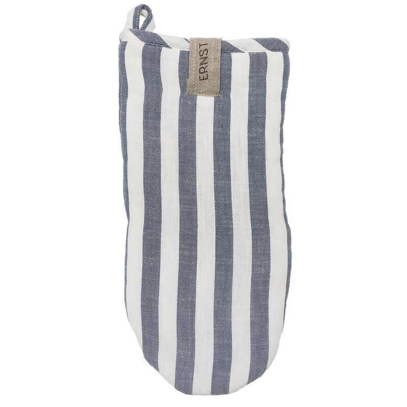 Ovnhandske bred stribe, blå/hvid