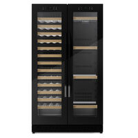 674 WineChef Duo viinikaappi 122 pulloa, musta