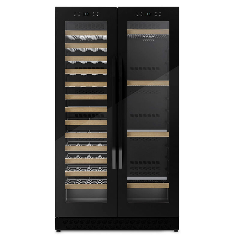 674 WineChef Duo vinkøleskab 122 flasker, sort