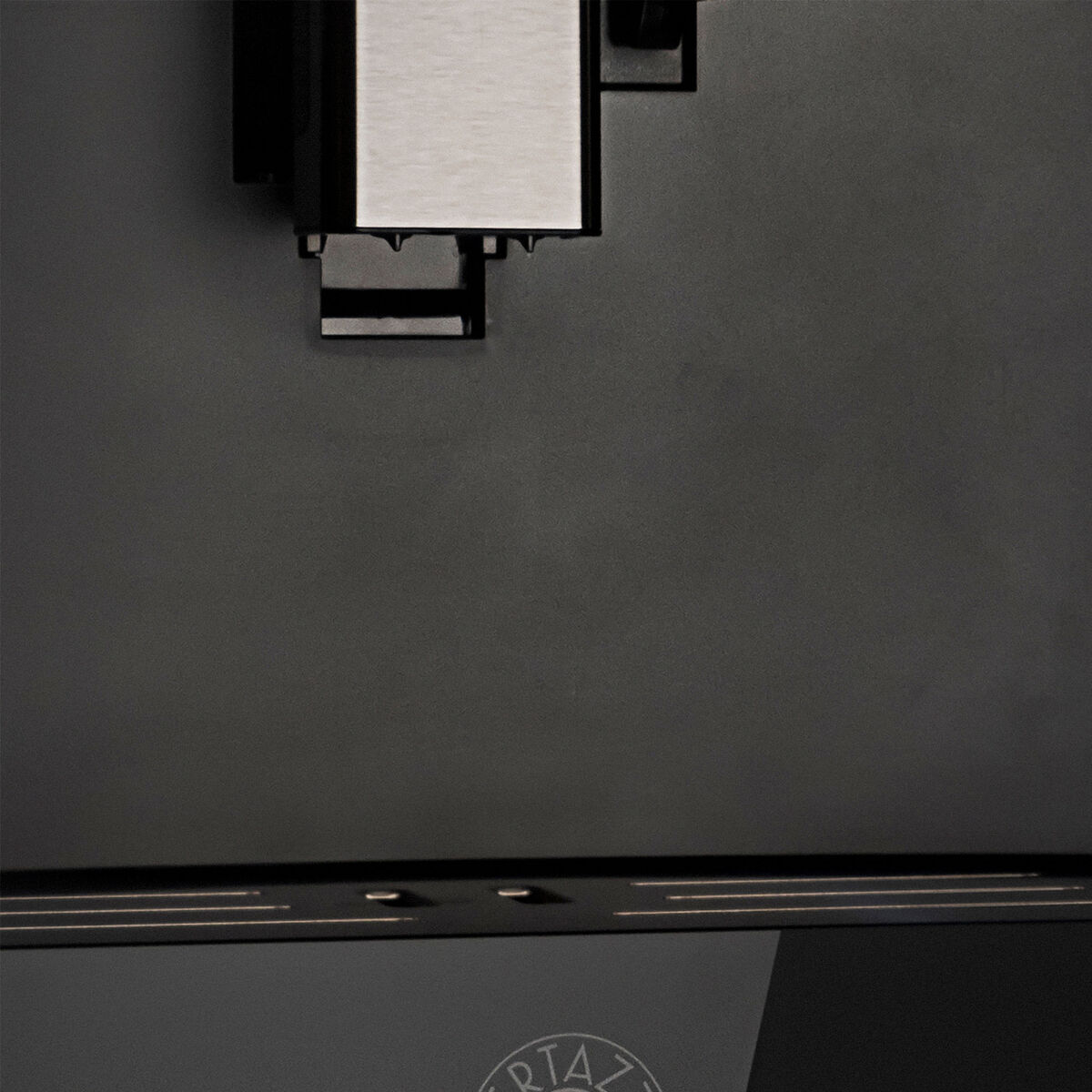 CM45MOD2WTB Modern inbyggd kaffemaskin, svart glas