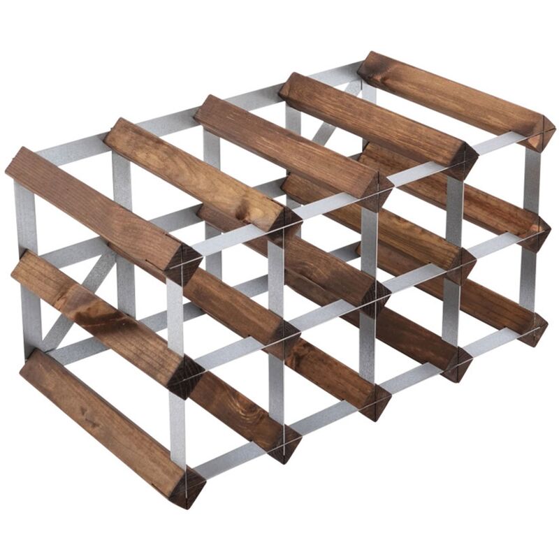 Vinreol Saml-Selv Mørk Eg 12 flasker