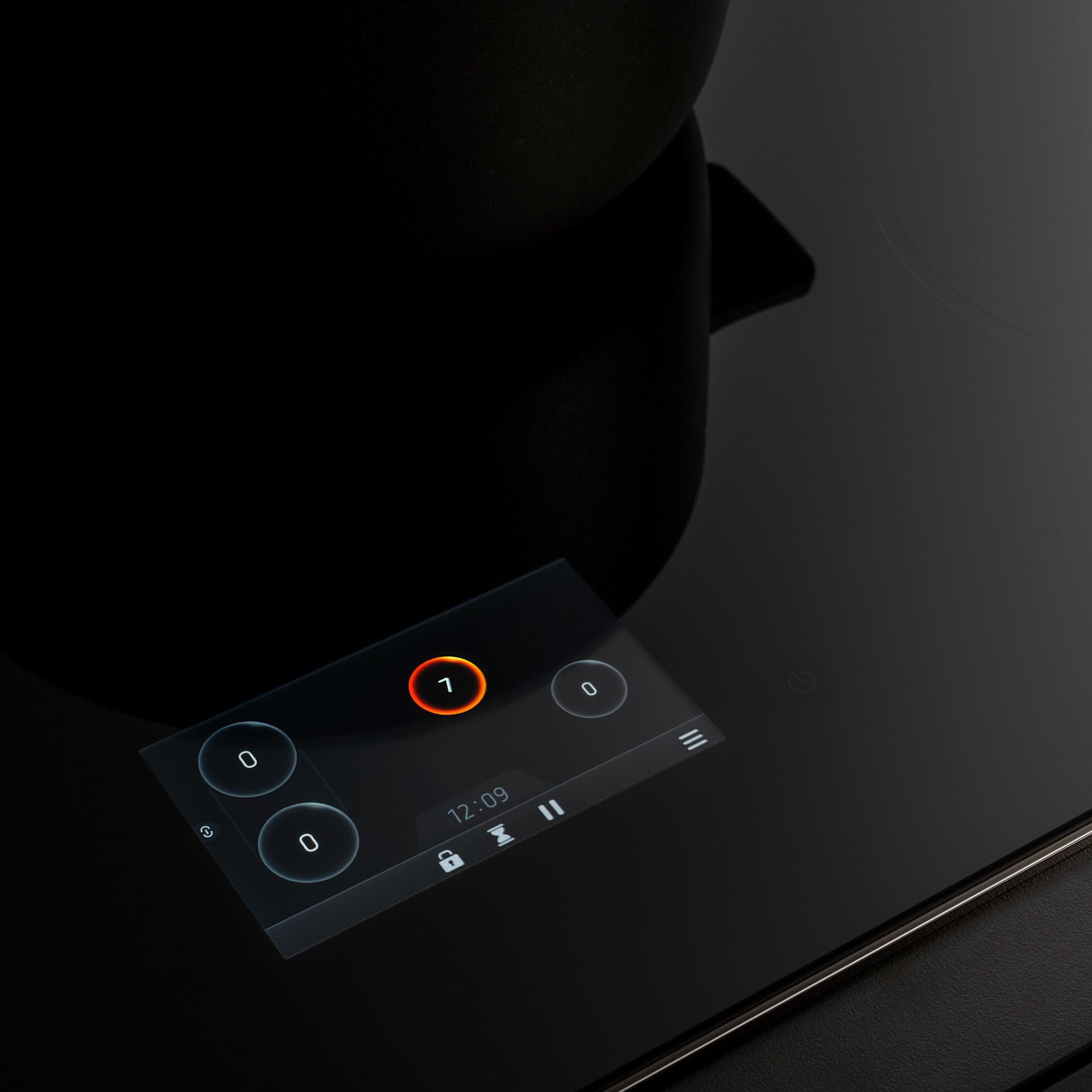 P905I1M37CT Super-Premium induksjonstopp 90 cm med Carbonio-ramme, 5 soner