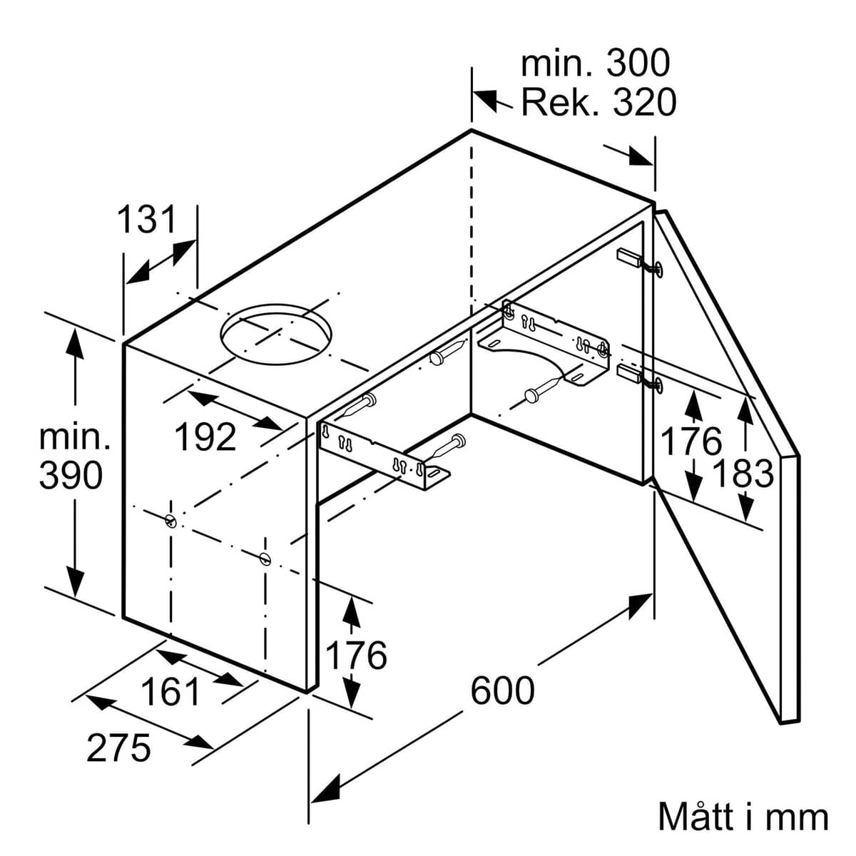 LI64MA531 iQ300 ulosvedettävä liesituuletin, hopea